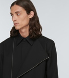 Jil Sander - Zipped wool gabardine shirt