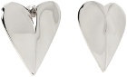 ALAÏA Silver 'Le Cœur' Earrings
