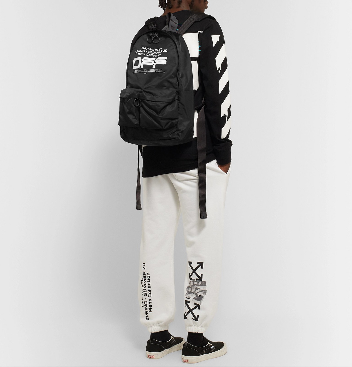 Off-White - Logo-Print Shell Backpack - Black