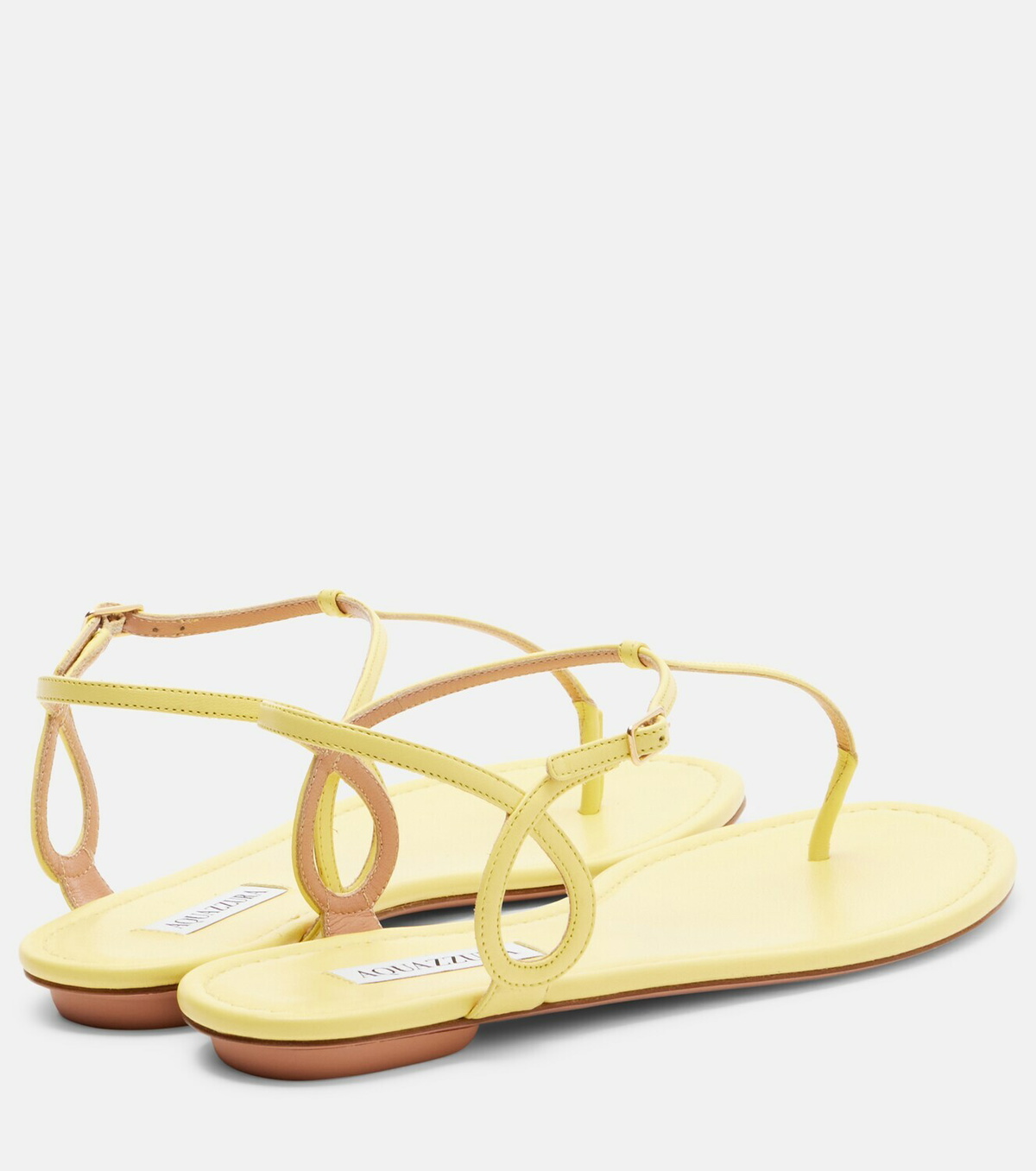 Aquazzura Almost Bare leather thong sandals