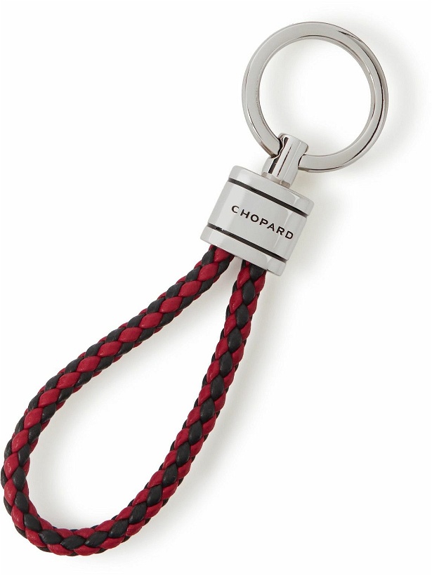 Photo: Chopard - Braided Leather and Silver-Tone Keyring
