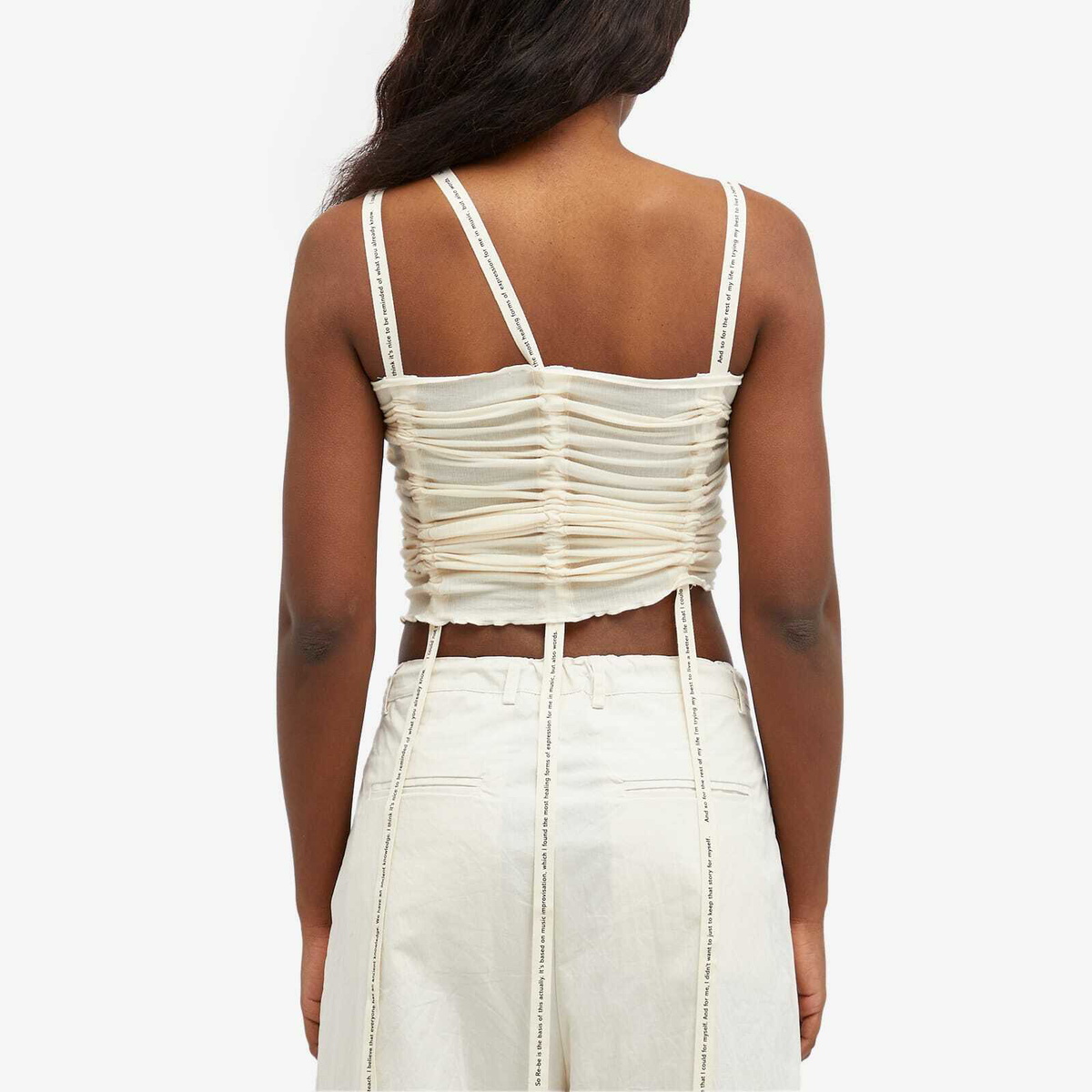 Baserange Women's Hewn Strap Top in Undyed Baserange