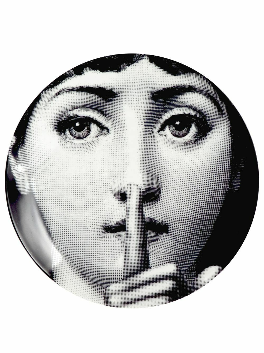 Fornasetti Silenzio Plate