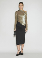Helmut Lang Velvet Asymmetrical Top