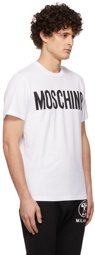 Moschino White Logo Print T-Shirt
