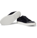 Lanvin - Cap-Toe Suede and Leather Sneakers - Navy