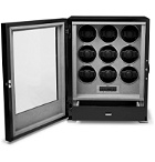 Rapport London - Paramount Lacquered Ebony And Glass Watch Winder - Black