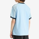 Adidas Men's Premium Knitted T-Shirt in Clear Sky