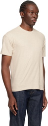 AURALEE Beige Seamless T-Shirt