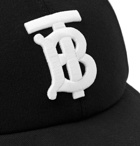 BURBERRY - Logo-Embroidered Cotton-Jersey Baseball Cap - Black