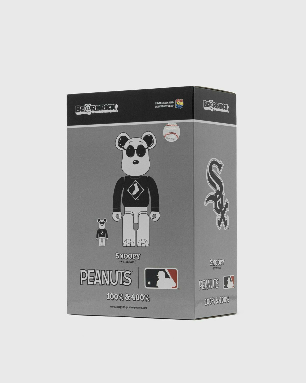 BE＠RBRICK SNOOPY(WHITE SOX) 100％&amp;400％ Medicom Toy MLB × PEANUTS BE@RBRICK SNOOPY (WHITE SOX) 100