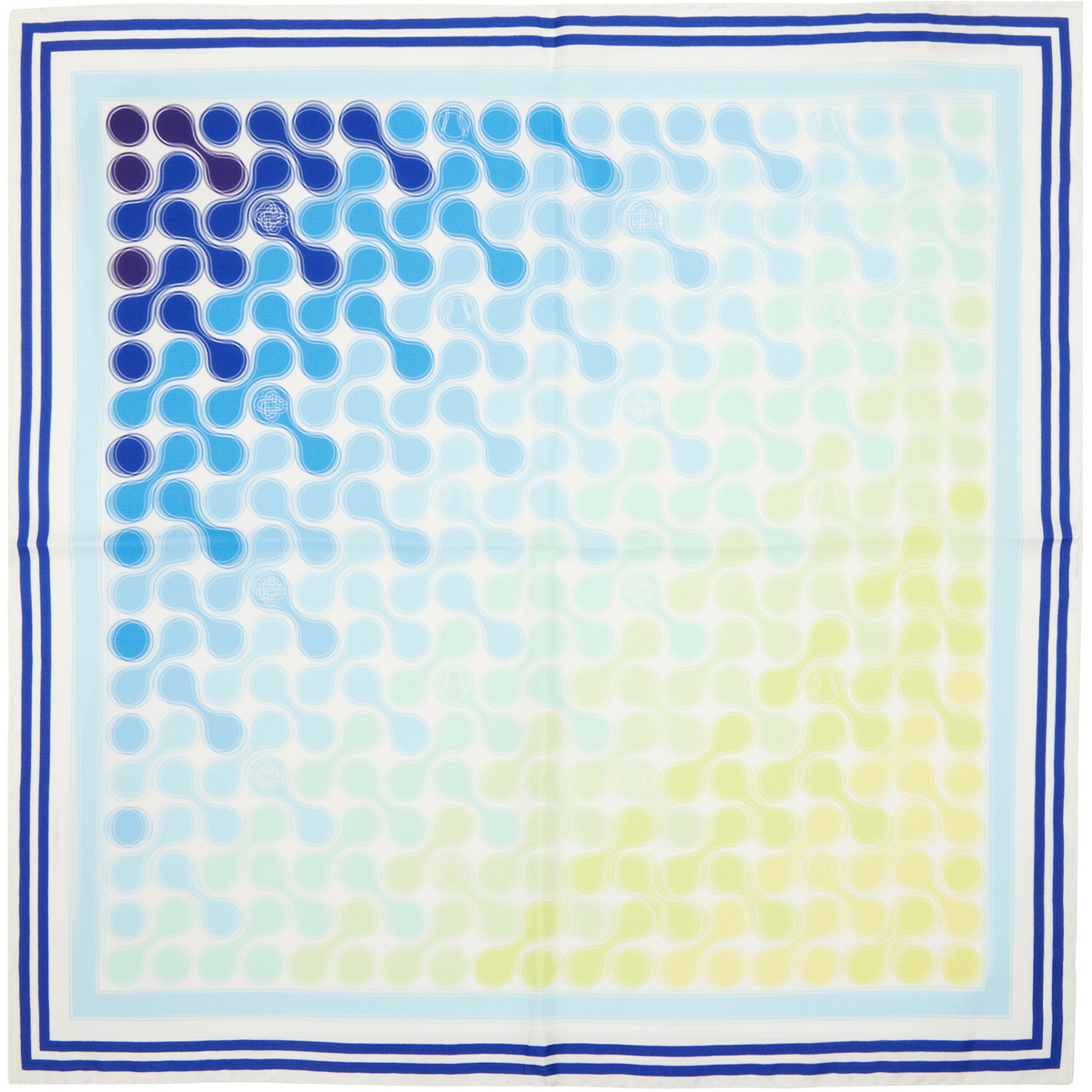 Casablanca Multicolor Gradient Tennis Tile Medium Scarf