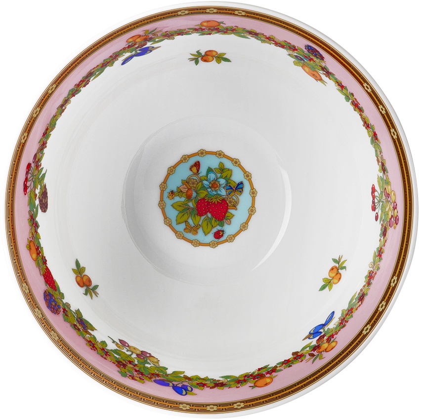 Versace Blue Rosenthal 'Le Jardin' Bowl, 18 cm Versace