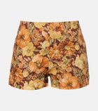 Faithfull Lila floral linen shorts