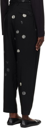 Y's Black U-High Waist Trousers