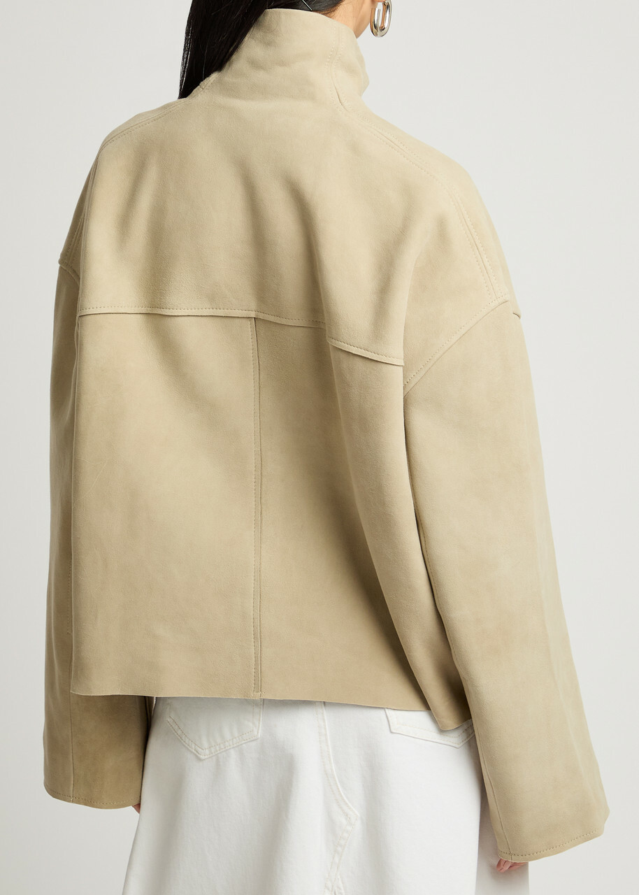 Remain BY Birger Christensen Suede Jacket Beige