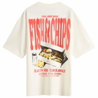 END. Coastal Fish Bar Eat In T-Shirt in Ecru