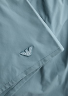 Emporio Armani Logo Shell Swim Shorts Light Blue