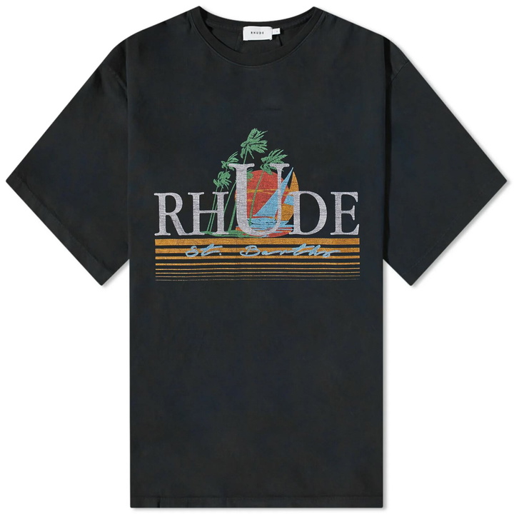 Photo: Rhude Men's Tropics T-Shirt in Vtg Black