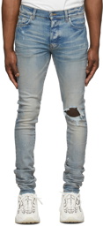 AMIRI Blue Broken Jeans