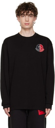 Moncler Genius 2 Moncler 1952 Black Cotton Long Sleeve T-Shirt