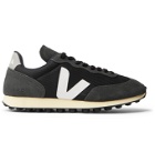 Veja - Rio Branco Leather and Rubber-Trimmed Alveomesh and Suede Sneakers - Black