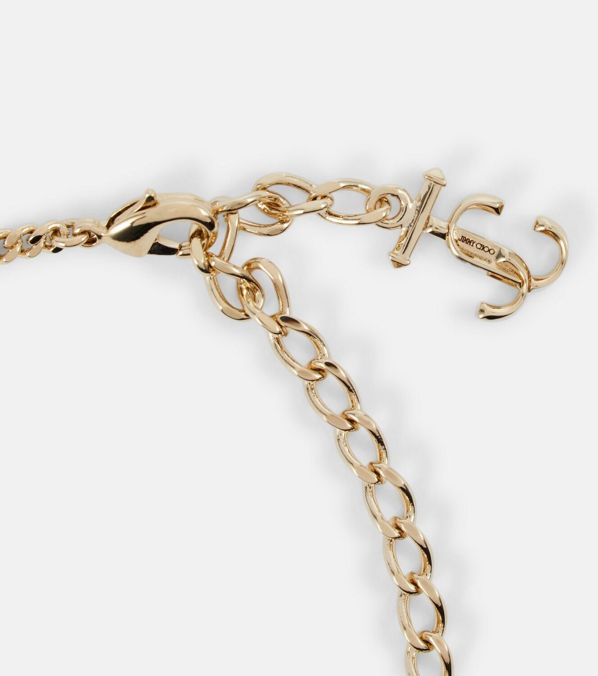 JIMMY CHOO 関税込み Crystal-embellished logo necklace Jimmy Choo - Crystal-embellished logo necklace Jimmy Choo