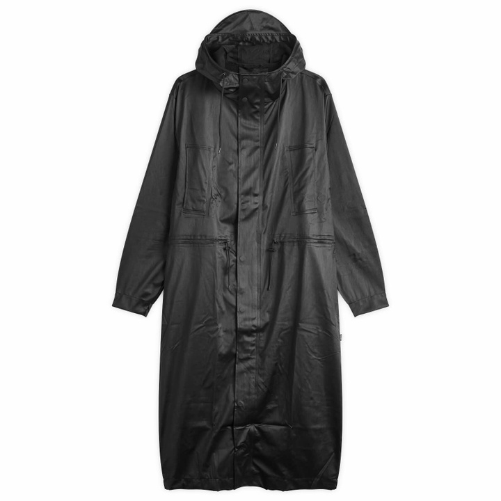Photo: Rains Women's Bold Longest Jacket in Black Grain
