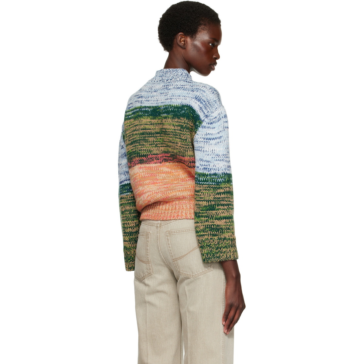 Stella McCartney Multicolor Alpaca Jacquard Knit Sweater