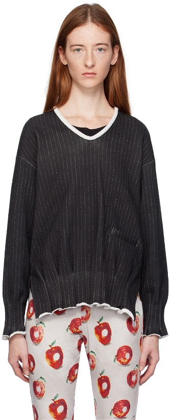 Photo: UNDERCOVER Black Box Pleat Sweatshirt