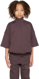 Essentials Kids Purple Half-Zip Sweatshirt