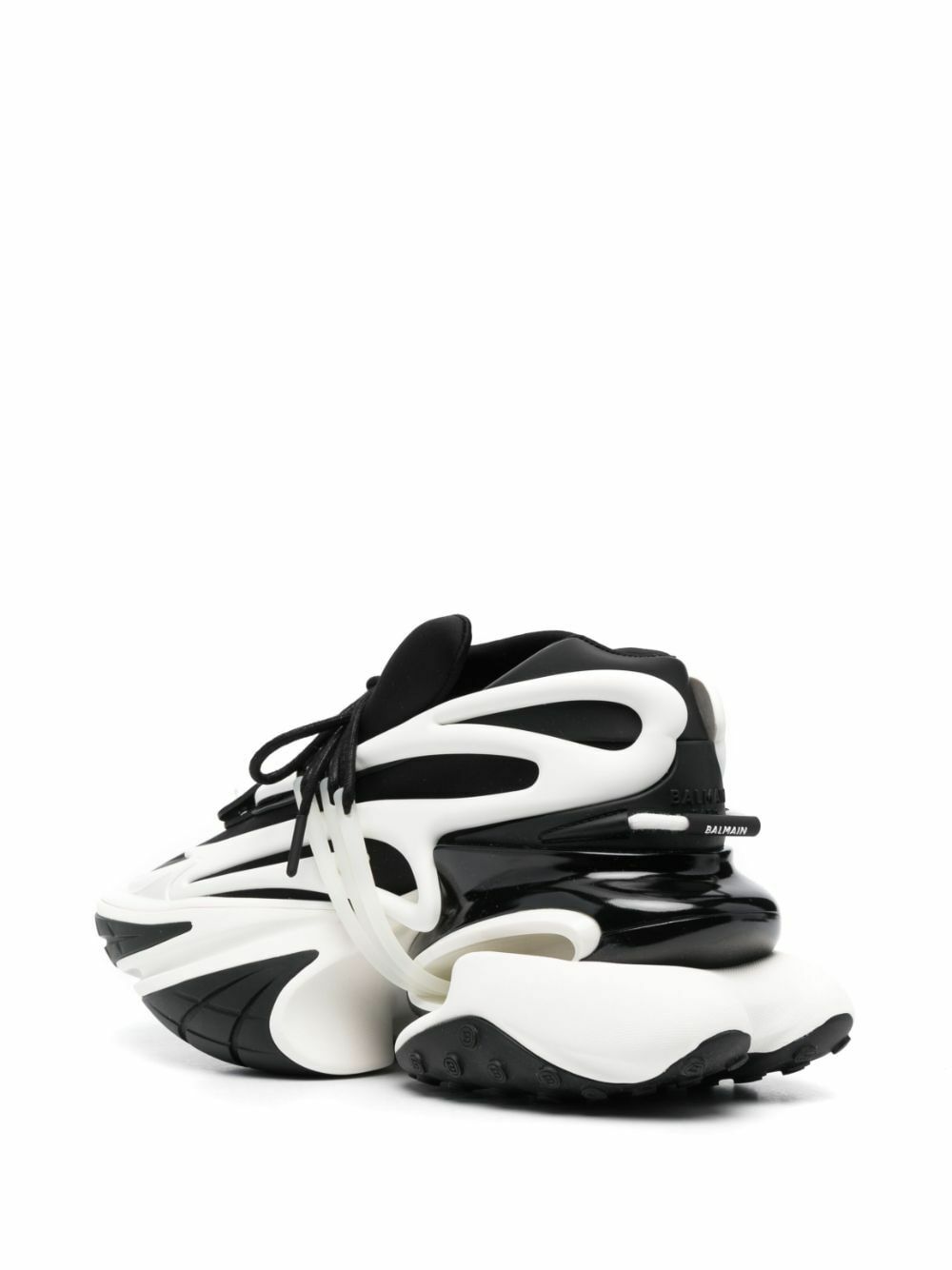 Balmain White Unicorn Leather Sneakers