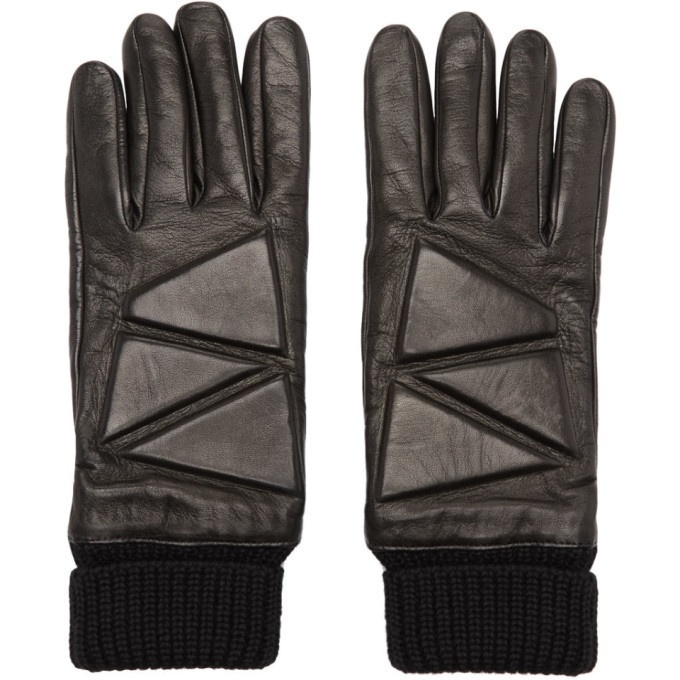 Photo: Bottega Veneta Black Leather High Frequency Gloves