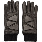 Bottega Veneta Black Leather High Frequency Gloves