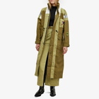 66° North Women's x GANNI Kria Long Coat in Marine Olive