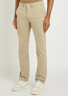 7 For All Mankind Slimmy Tapered-leg Cotton-blend Chino Trousers Sand
