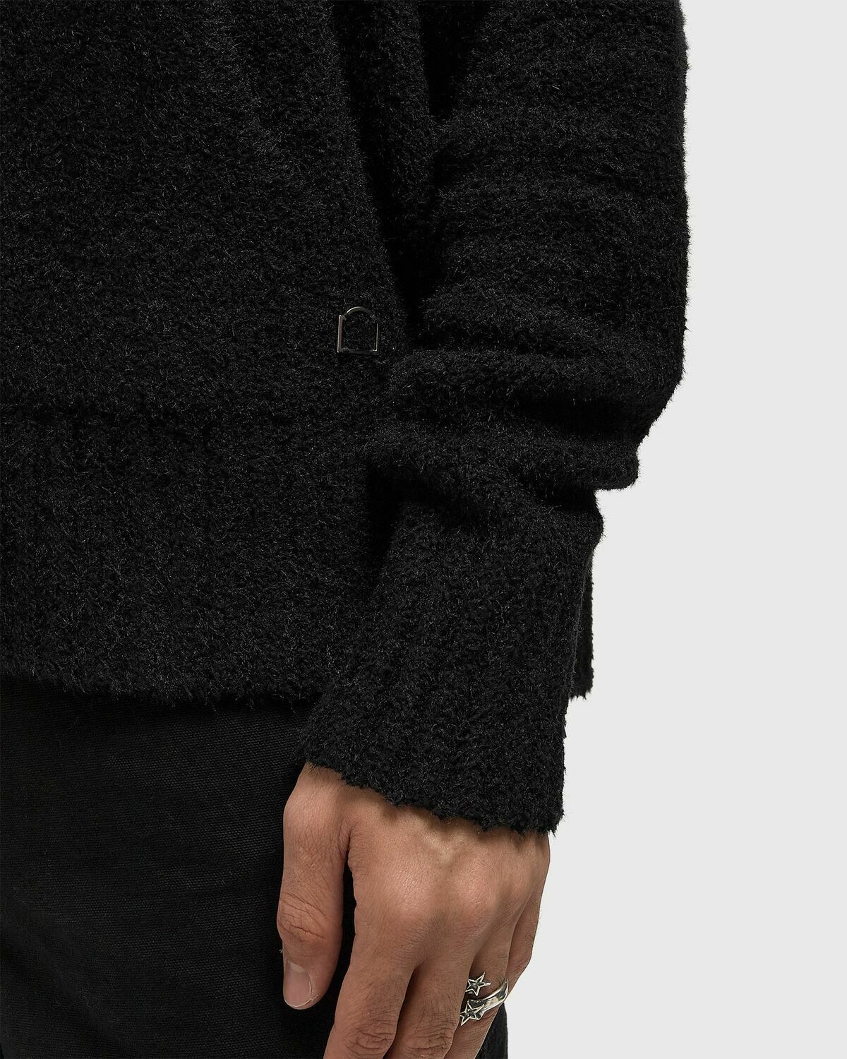 Reternity IRIS KNIT HOODIE Black Mens Hoodies/Pullover