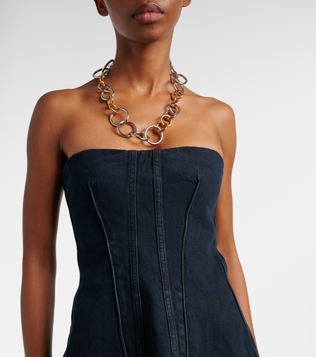 Agolde Lara denim corset