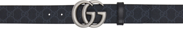 Photo: Gucci Reversible Black GG Marmont Belt