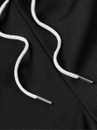 CELINE - Straight-Leg Striped Jersey Sweatpants - Black