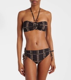 Marant Etoile Salmage printed halterneck bikini top