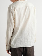 Orlebar Brown - Hemlock Grandad-Collar Cotton-Voile Half-Placket Shirt - White