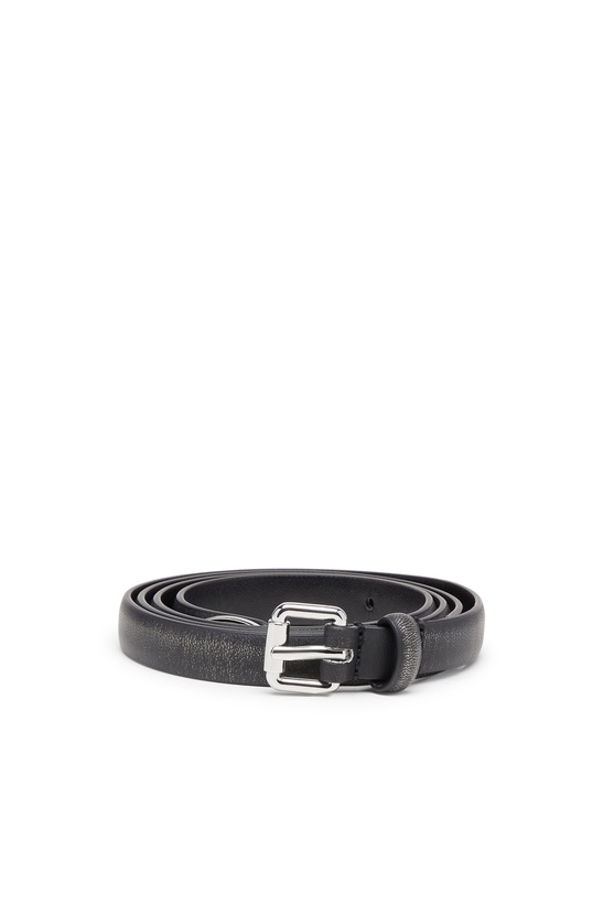 Photo: Diesel 1.4cm belt with slim buckle - Belts Womens in Black