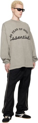 Fear of God ESSENTIALS Taupe Training 90s Long Sleeve T-shirt