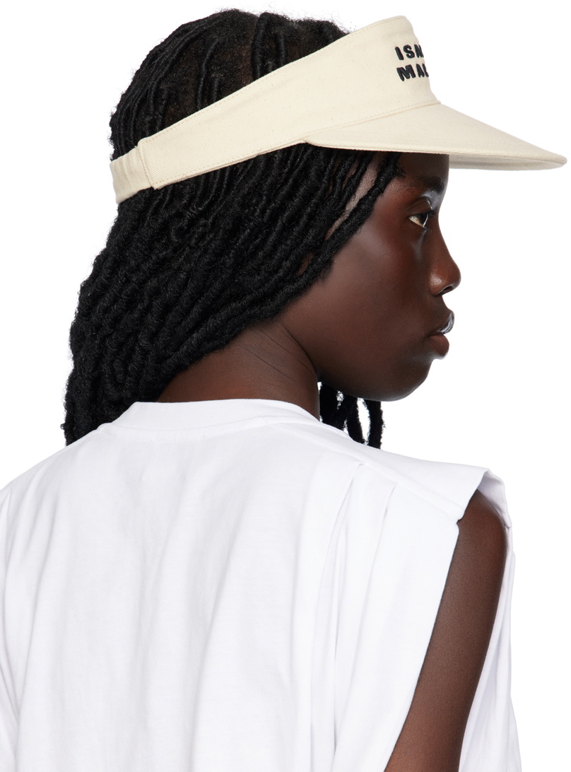 ISABEL MARANT｜SUN CAPS/BISERS (TYRY (CQ004XFA A3C05A EC Beige 'Tyron' visor Isabel Marant - SchaferandweinerShops