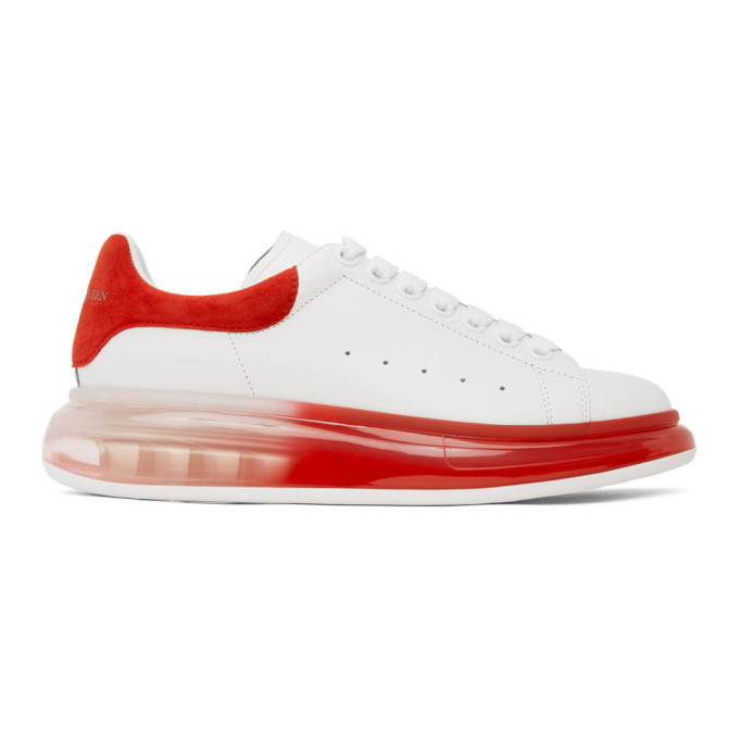 Photo: Alexander McQueen White and Red Oversized Sneakers