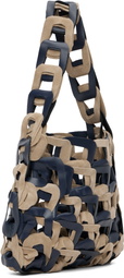 SC103 Navy & Beige Links Bag