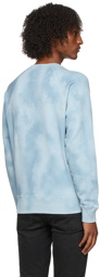 TOM FORD Blue Tie-Dye Sweatshirt