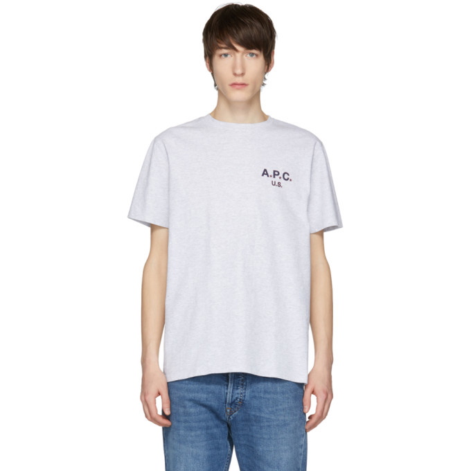 Photo: A.P.C. Grey US Logo T-Shirt
