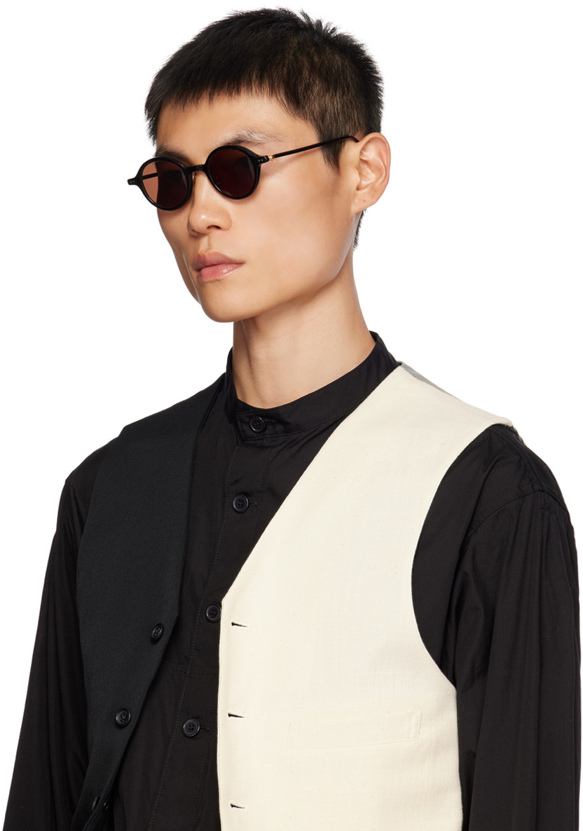 YUICHI TOYAMA. SSENSE Exclusive Black Janome Sunglasses